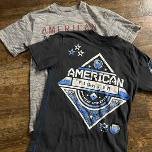 Bundle of 2, American Fighter Short Sleeve Boys Size Medium Shirts, Great Condit